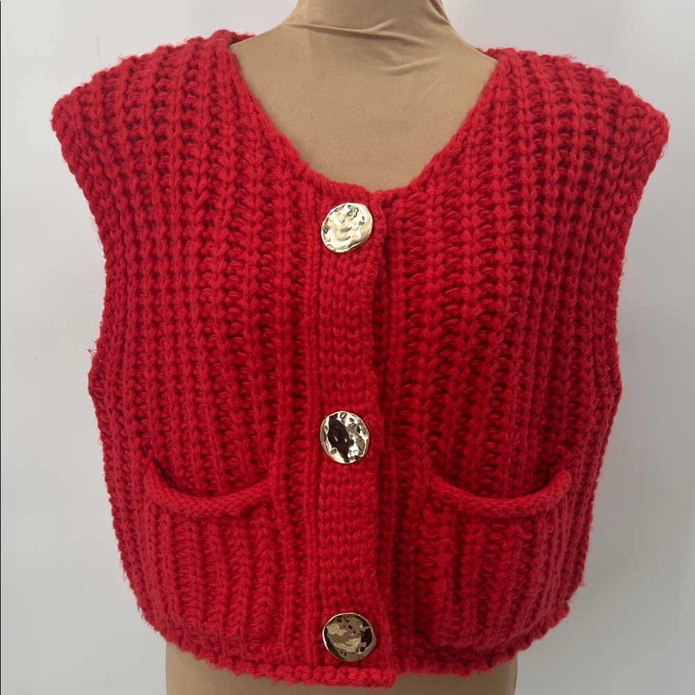 Chunky knit vest - Picture 4 of 9